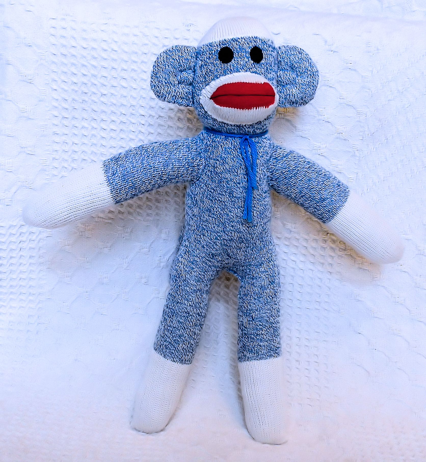 Sully the Blue Sock Monkey 19 inches